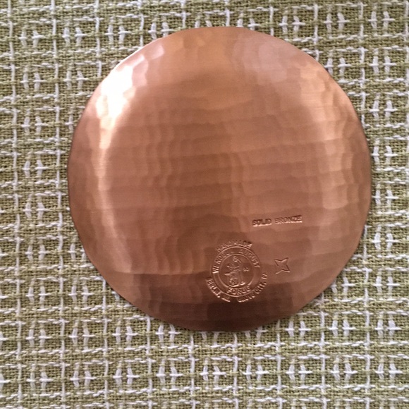 Wendell August Forge Solid Bronze Coaster w/ easel - Picture 3 of 7